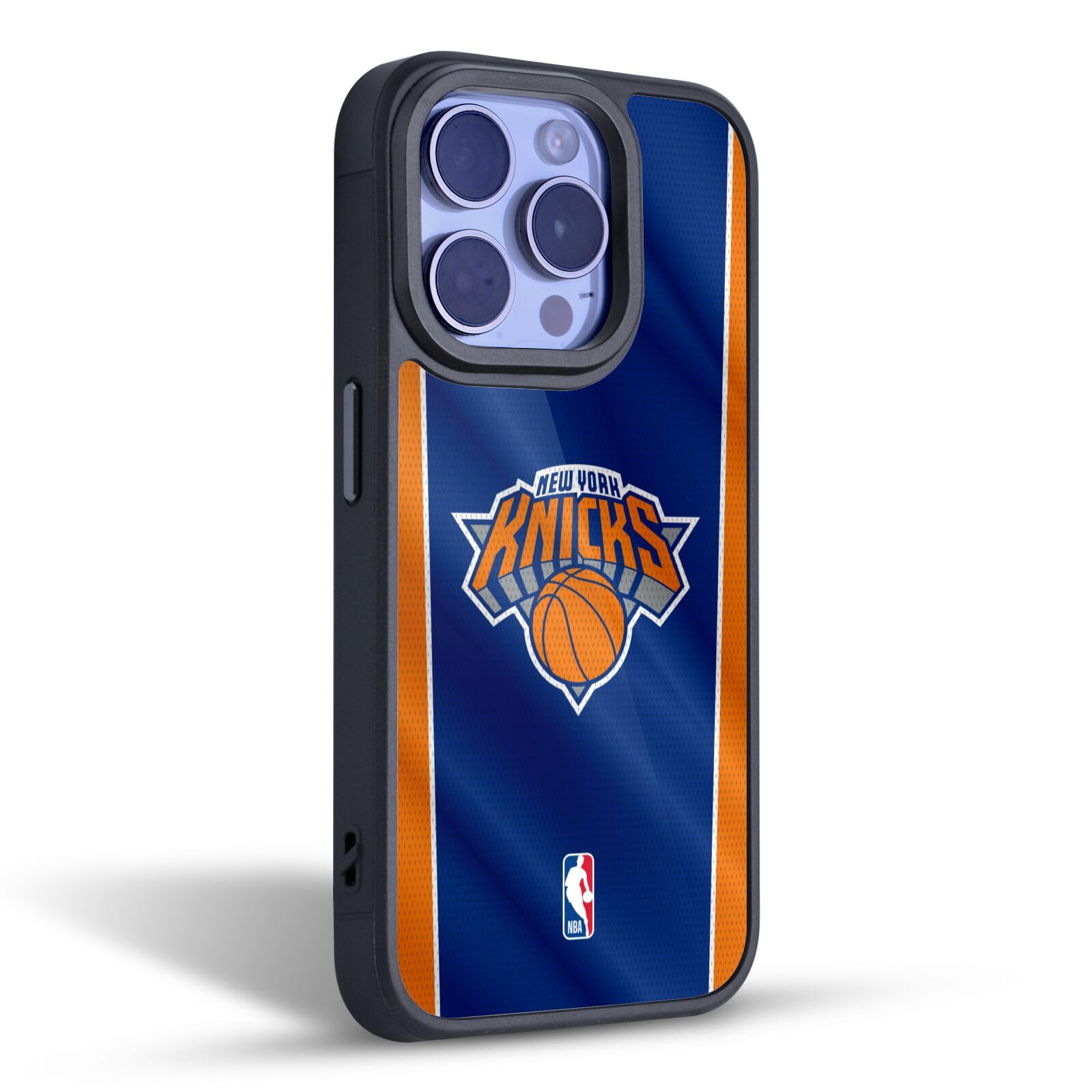 Head Case Designs sous Licence Officielle NBA Bannière Verticale New York Knicks Coque en Gel renforcée [Protection de Qualité Militaire] Compatible avec Apple iPhone 15