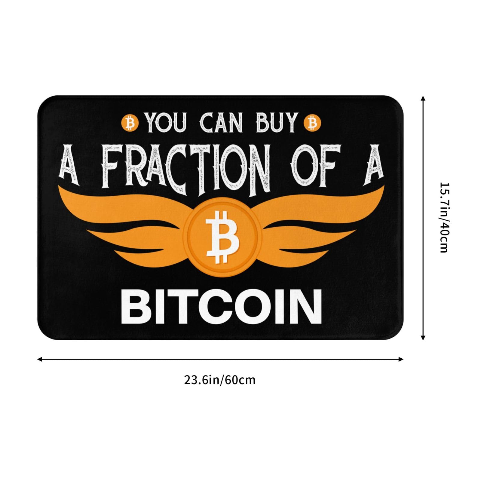 Amazon.com: SIYTUAU You Can Buy A Fraction Lf A Bitcoin Bathroom Rugs Ultra  Soft Non Slip Bath Mat Living Room Kitchen Bedroom Rug 16x24 Inch Bath Rugs  Door Mat : Home &