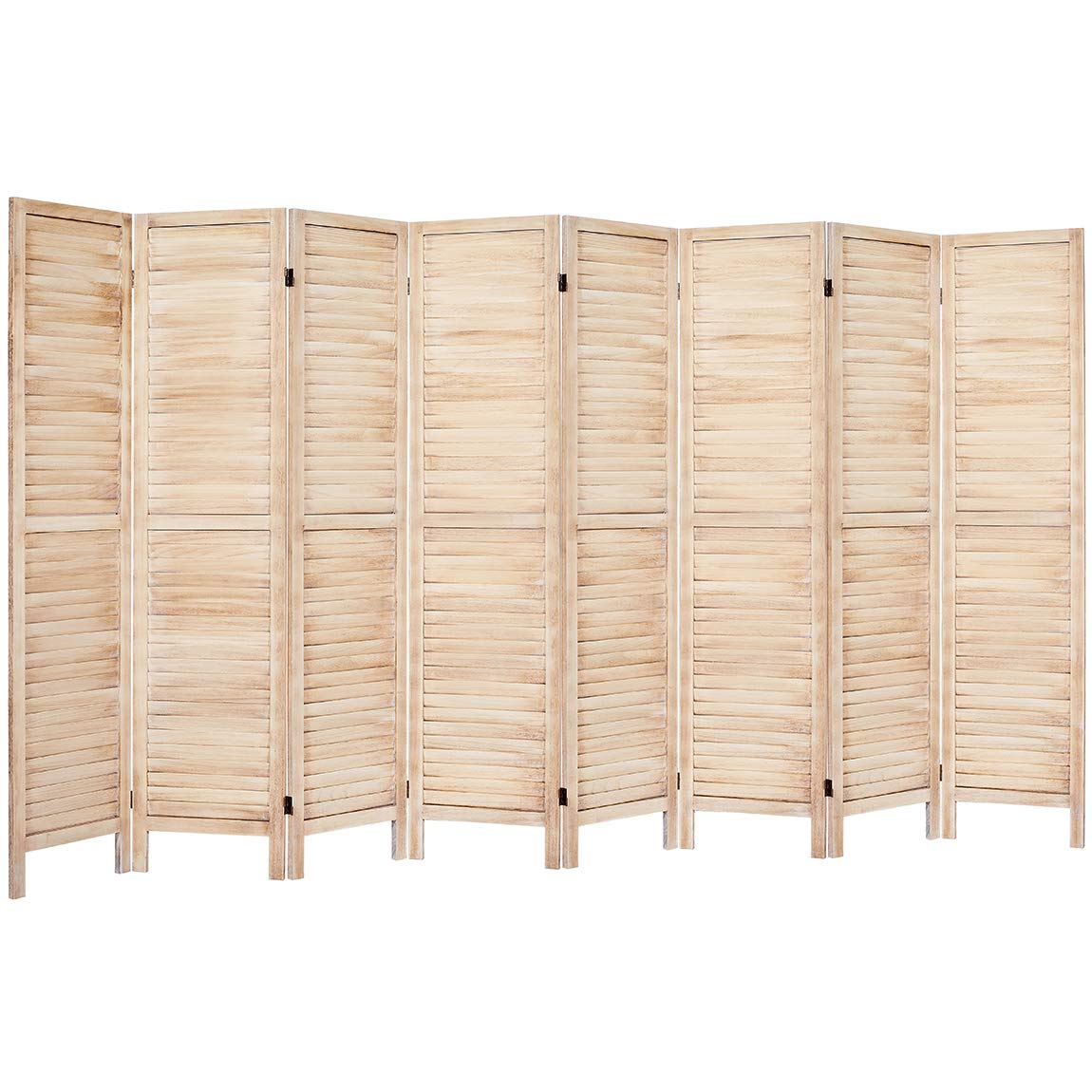 Buy Rose Home Fashion 5.6 Ft Tall Wood Louvered Room Divider Solid Wood