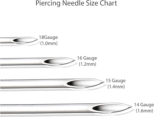 Miniatura 6 de Agujas esterilizadas Bodyj4you Piercing, 10 agujas de acero inoxidable, PN12G-10, 1