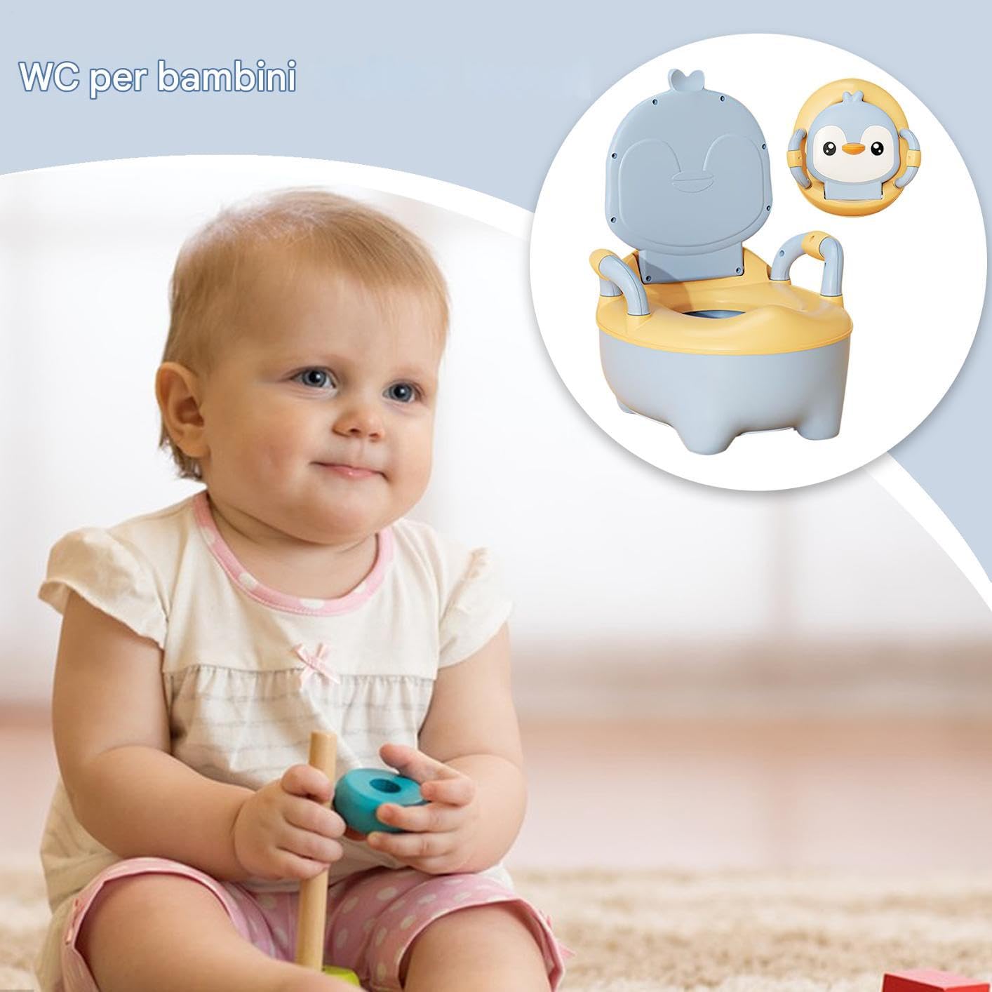 Orinal de Entrenamiento Infantil Reutilizable, Ligero Y Con Diseño Animal | Orinal Infantil Asiento de Entrenamiento Portátil para Bebés y Niños para Baño Hogar Viaje Coche Exterior