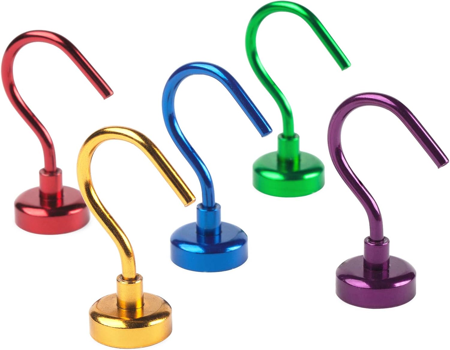 25lb Hooks, 5 Assorted Bright Colors, Strong Heavy