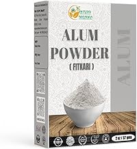 Herbs Botanica Alum Powder, Potassium Alum Fitkari Granulated Powder, Natural and Pure, 2 oz – No Additives, Multi-Use Baking & Household Essential Pure