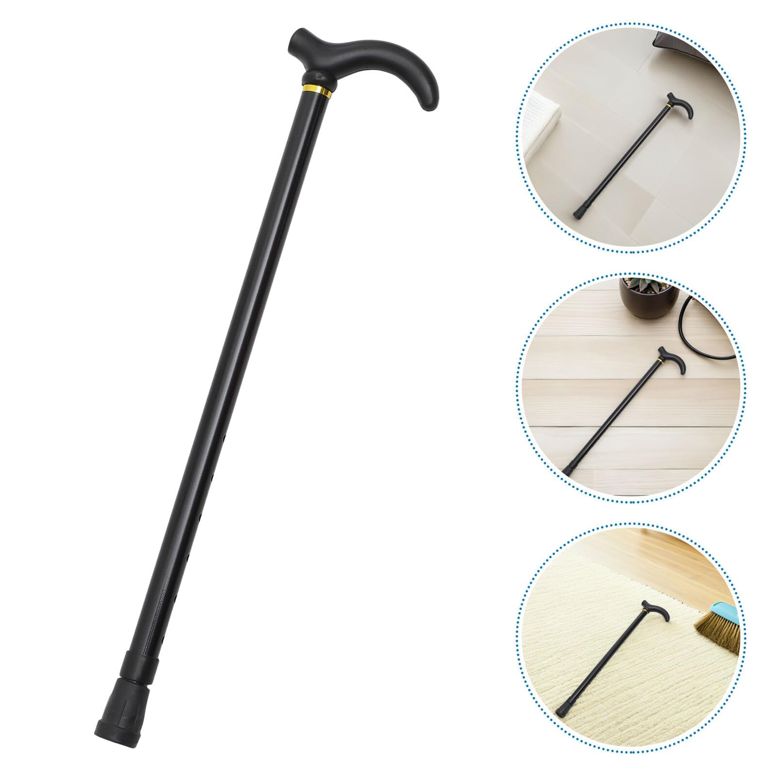 Bastón Plegable de Aleación de Aluminio Ajustable Altura para Personas Mayores con Base Antideslizante y Mango Ergonómico 2 Unidades Ideales para Senderismo Viajes y Paseos