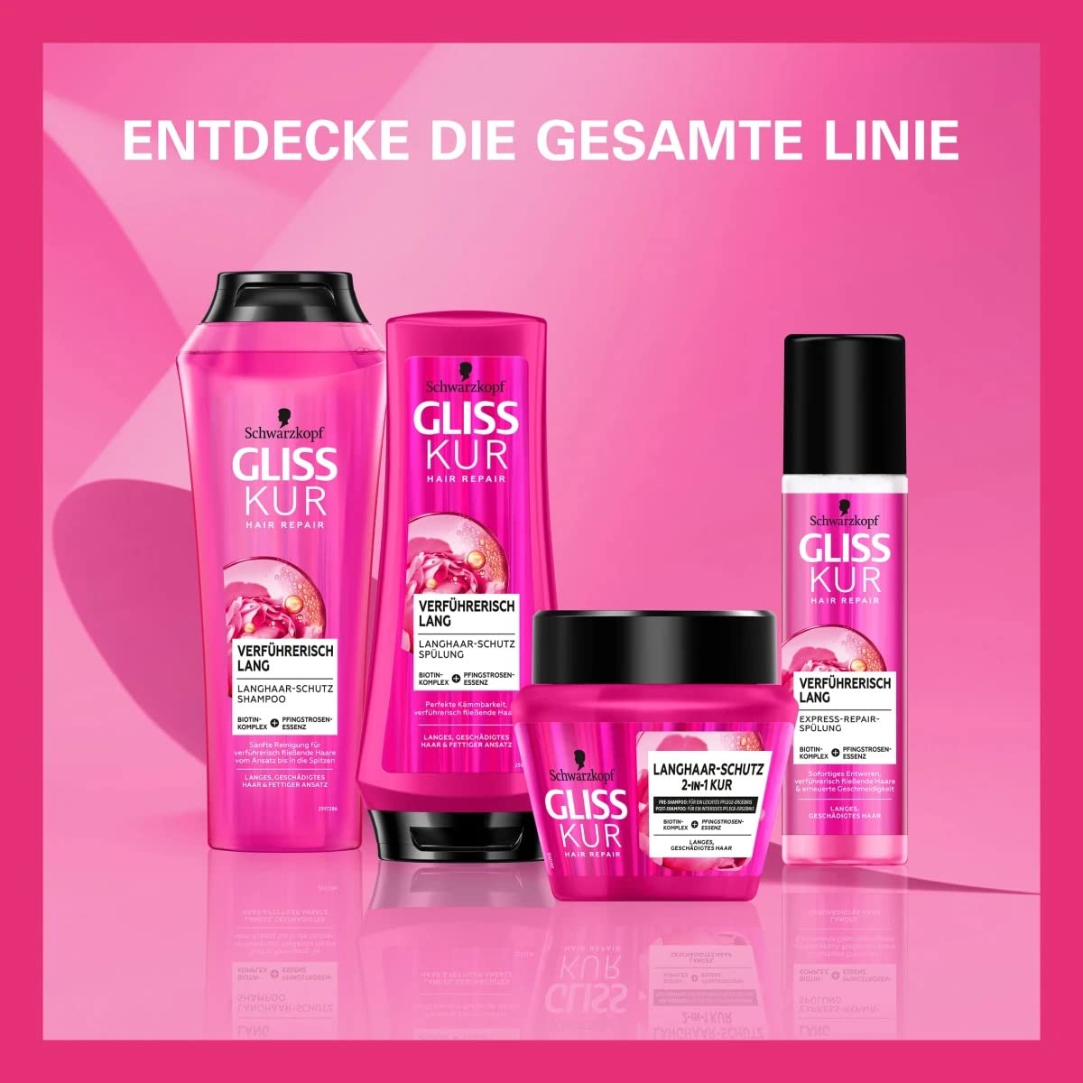 Gliss Long & Sublime Express Conditioner Für Haar lang mit Haarspliss ohne geklärt, 6er Pack (6 x 200 ml)