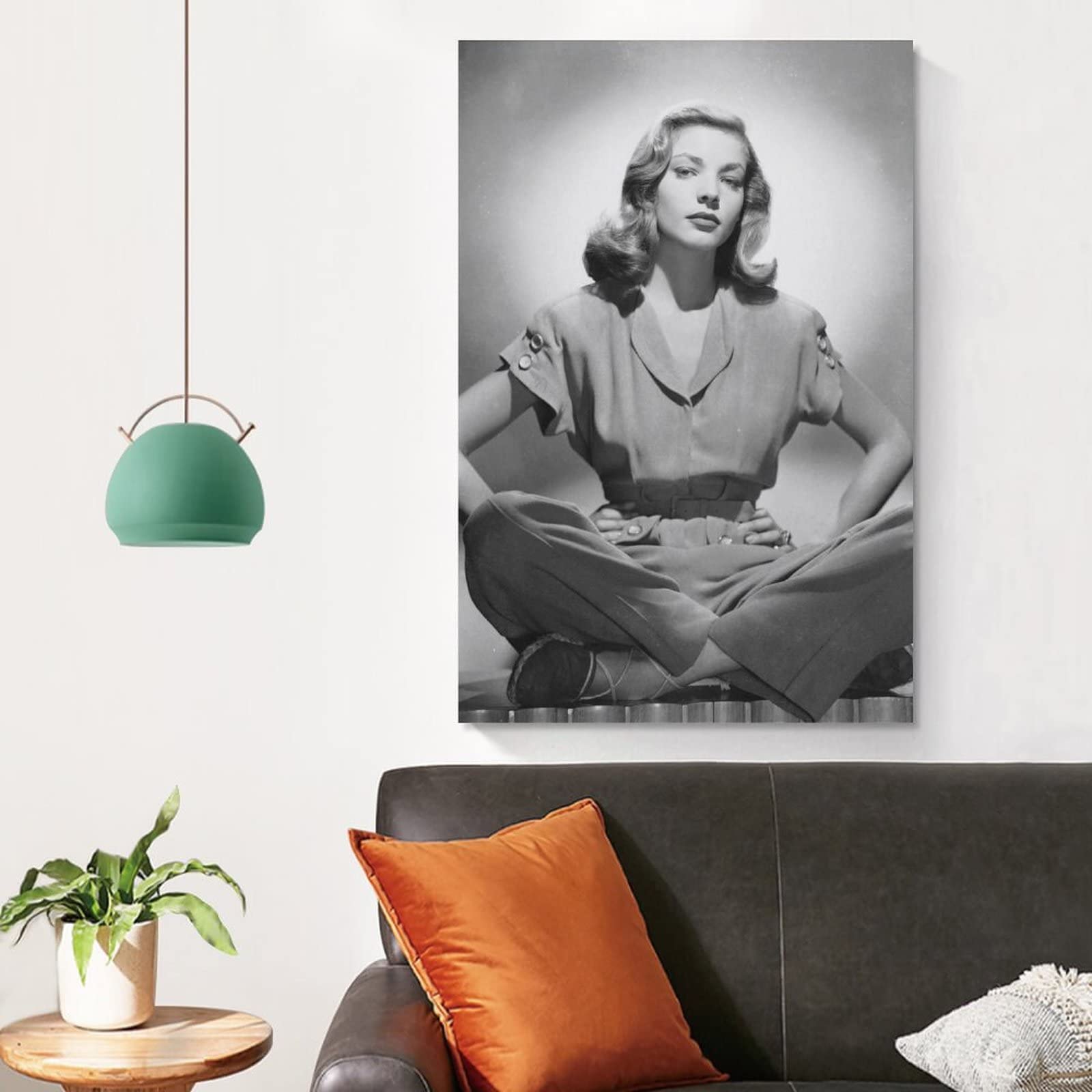 Amazon｜スターポスターローレンバコール1キャンバスアートポスターと