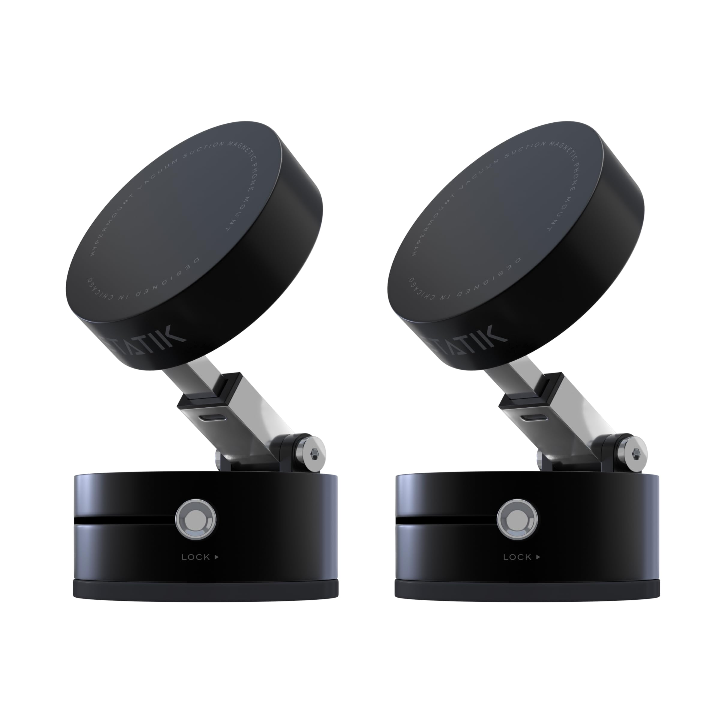Statik HyperMount (Gen 2) - Soporte magnético para teléfono, soporte de coche para teléfono funciona en superficies lisas y ligeramente texturizadas, compatible con iPhone, Samsung y Android, paquete