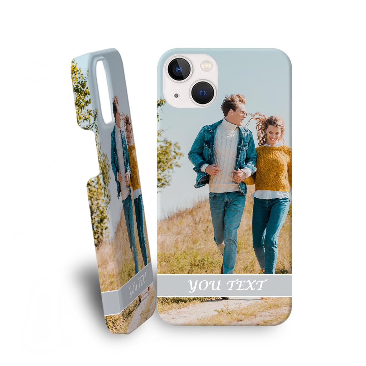 Custom Phone Case for iPhone 15 14 13 12 11 Pro Max X Xs XR 7 8 SE Plus Personalized Multi-Picture Collage Photo Hard Phone Cover Full-Wrap Glossy