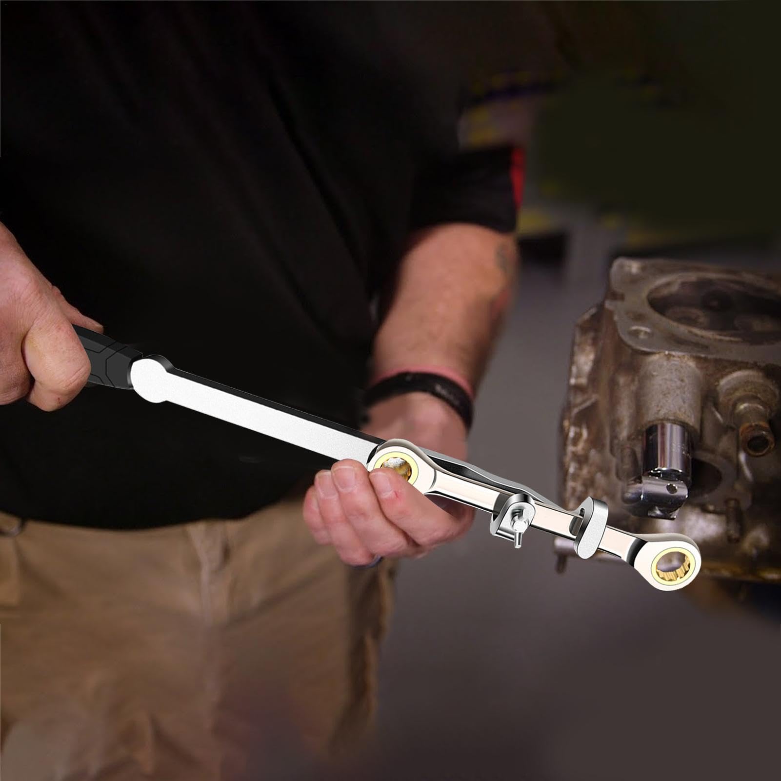 Wrench Extender Tool - Long Torque Amplifier Tool, Leverage Amplifier Pry Wrench | Maximum Leverage Wrench Extender Adaptor, Works with Key and Pry Sets for Hard to Reach Areas