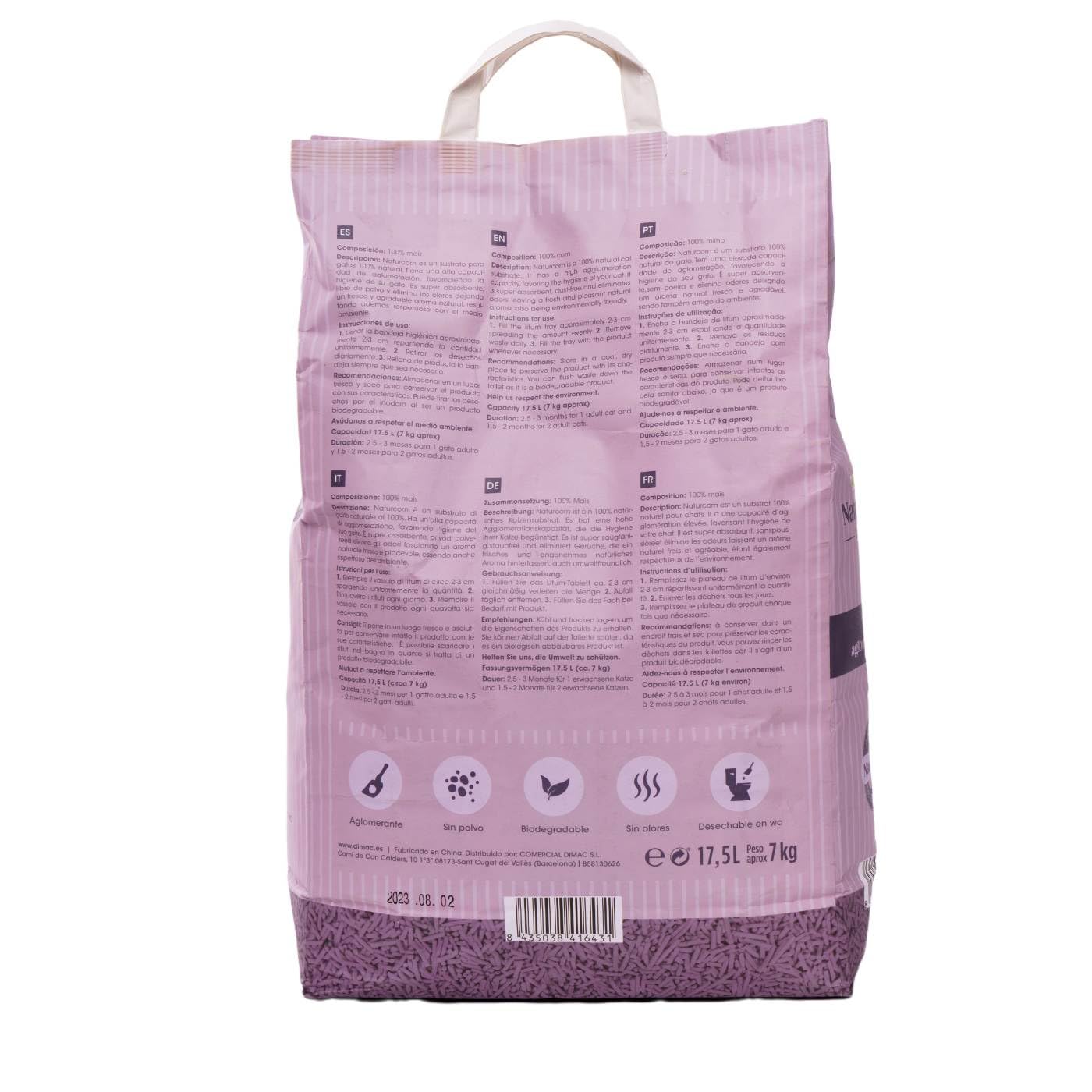 WUAPU NATURCORN LAVANDA 17,5L 7KG