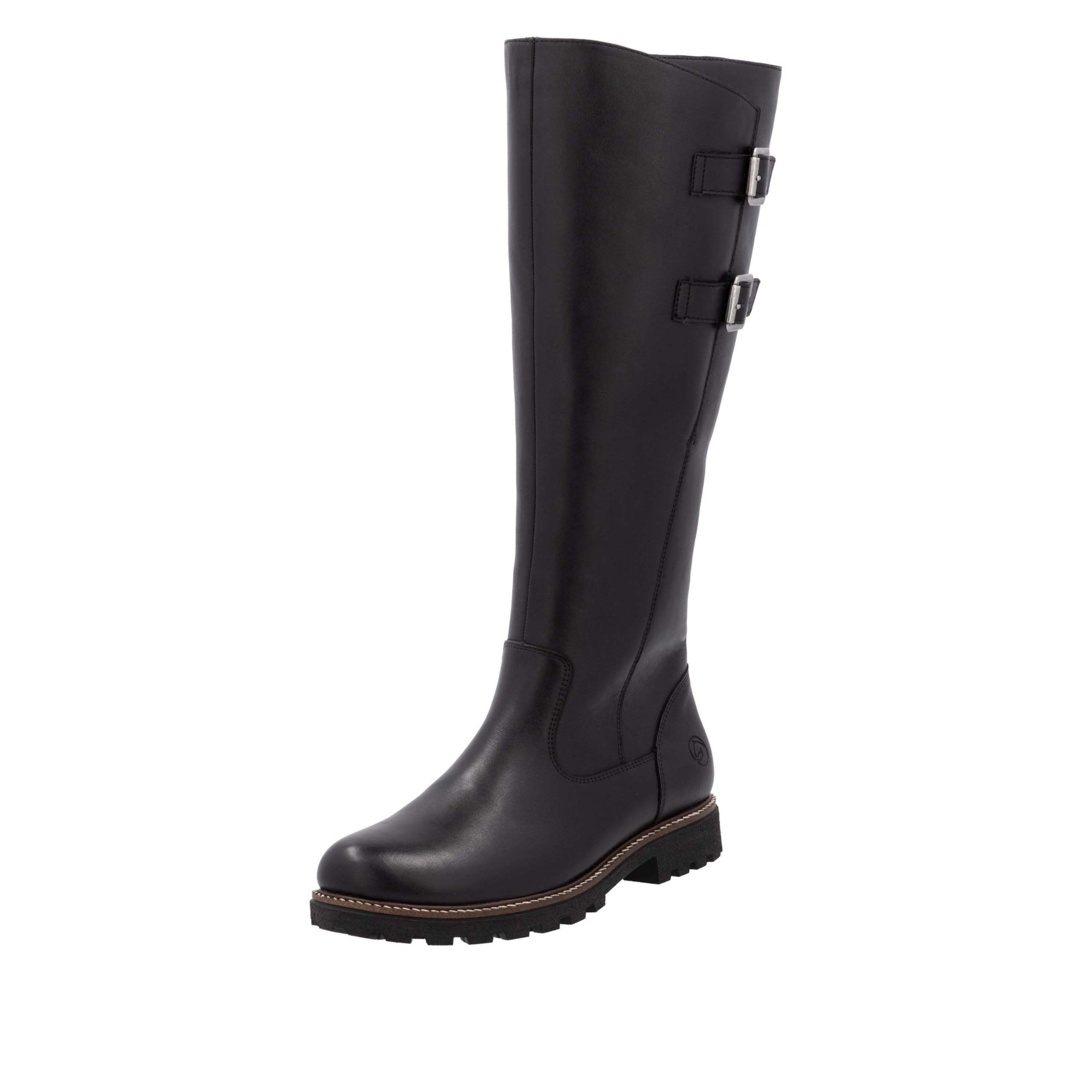 Remonte D8486-00 Schaftstiefel Glattleder Damen in schwarz