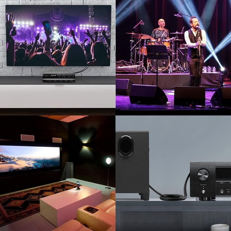 Image of MX Audio Cable 1 RCA Male to 2 Male Splitter, Gold-Plated Connectors, Dual-Shielded Y Adapter for Subwoofer, Home Theater, Amplifier, Hi-Fi Stereo Systems