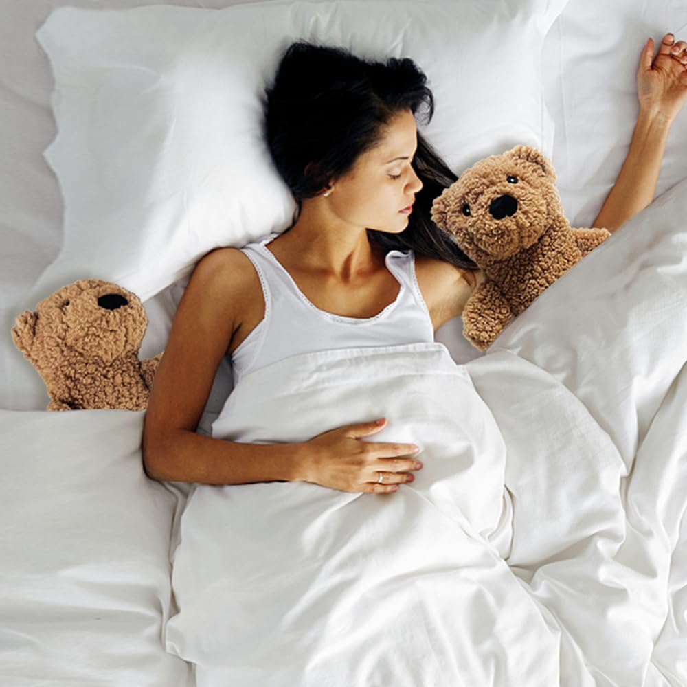 Longue Bouillotte, Ours Peluche De 2L Avec Housse Amovible Et Lavable, Jolie Bouillotte Caoutchouc, Cadeau