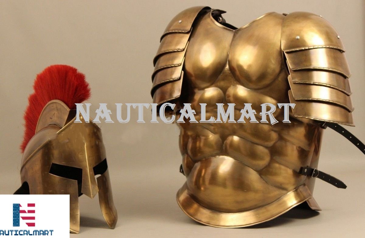 Medieval 300 Spartan Muscle Armor with Helmet