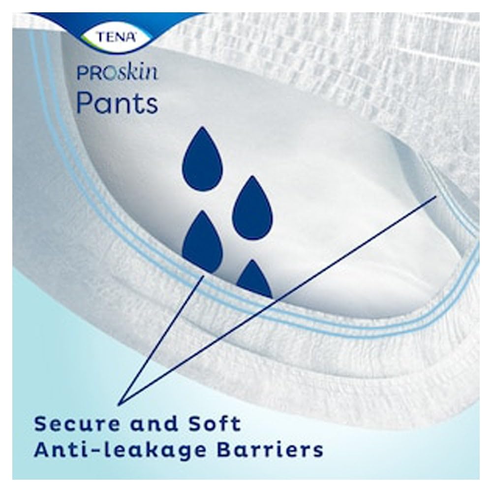 Tena Proskin Plus - Bragas absorbentes con fugas de orina, talla M, 80-110 cm x 14
