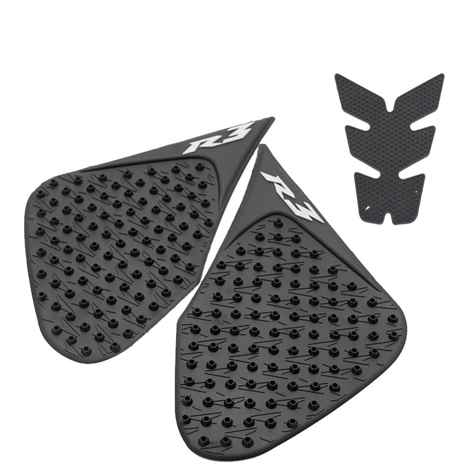 Motorcycle Tank Pad Sticker for Yamaha YZFR3 YZFR25 2014-18 Anti Slip Gas Knee Grip Traction Side Decal Streetfighter(Color2)