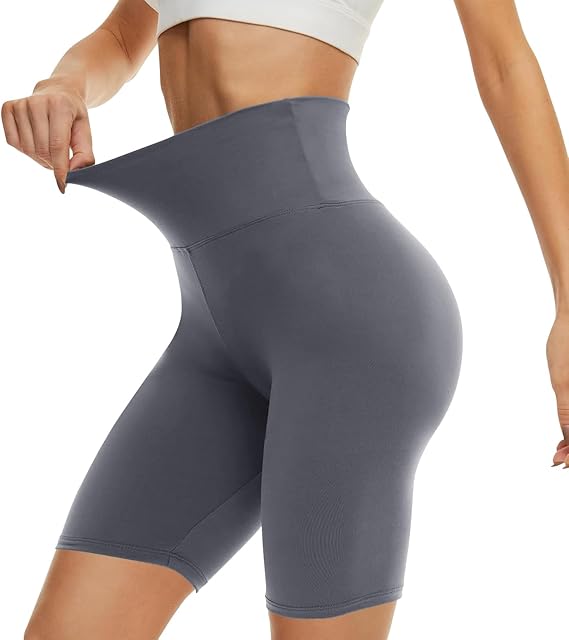 CAMPSNAIL Workout Biker Shorts Women - 3"/5"/8" High Waisted Tummy Control Spandex Booty Volleyball Shorts for Yoga Dance