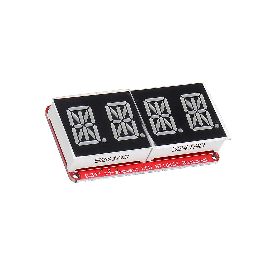 BliliDIY 5Pcs 4-Bit Pozidriv 0.54 Pouce 14 Segments LED Module De Tube Numérique Rouge Et Orange I2C Contrôle 2-Ligne Contrôle LED Affichage Module D'Écran