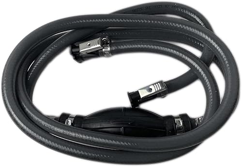 MARINE CITY Conjunto de línea de combustible de alta resistencia para barco, manguera de combustible fuera de borda de nailon de 8.8 pies, diámetro