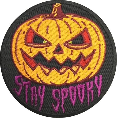 PatchClub Stay Spooky Halloween Pumpkin Patch, 3 inches -...