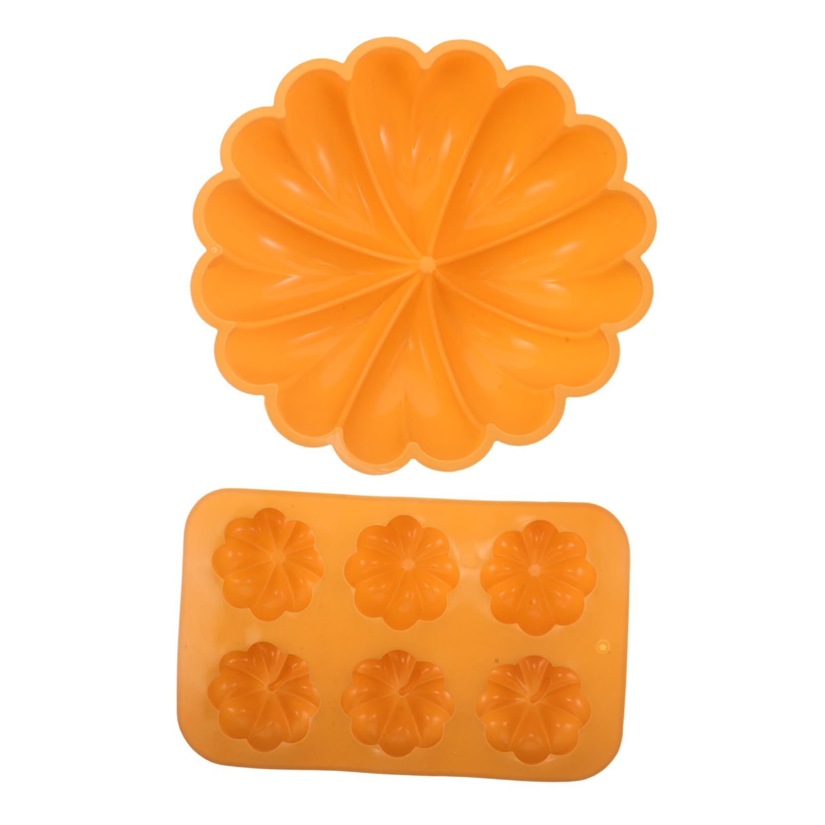 IMIKEYA 2piezas Moldes de Silicona para Pasteles de Calabaza Molde de Silicona para Hornear para Halloween y Festivales Cosecha para Postres de Mousse de Gelatina y Repostería Doméstica