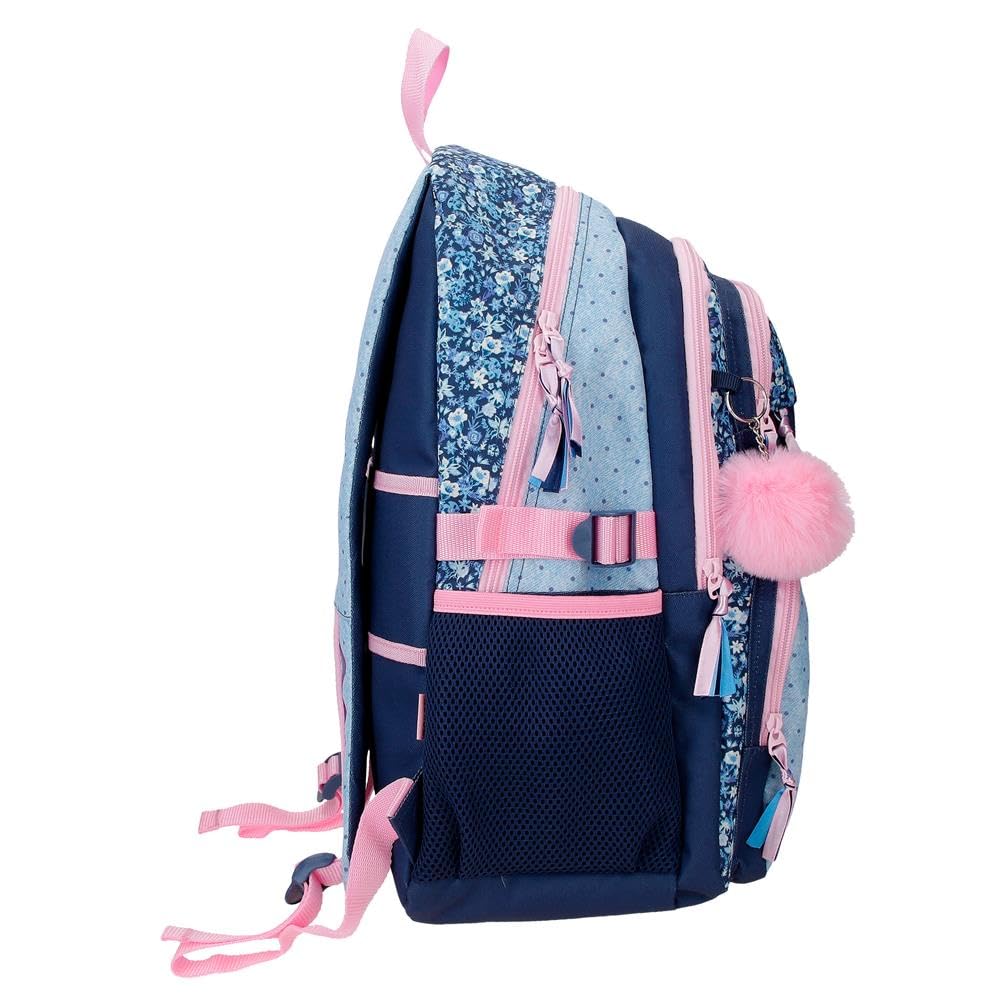 Movom Spring Vibes Mochila Escolar Doble Compartimento Adaptable a Carro Marino 32x45x19 cm Poliéster 27,36L