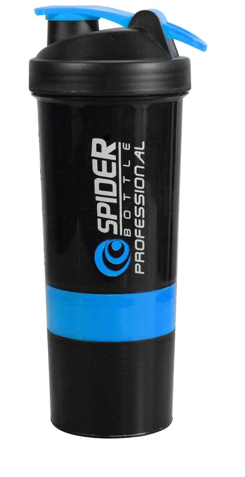 RBRN Spider Protein Shaker 500ml with 2 Storage Extra Compartment for Gym (Multi Color)