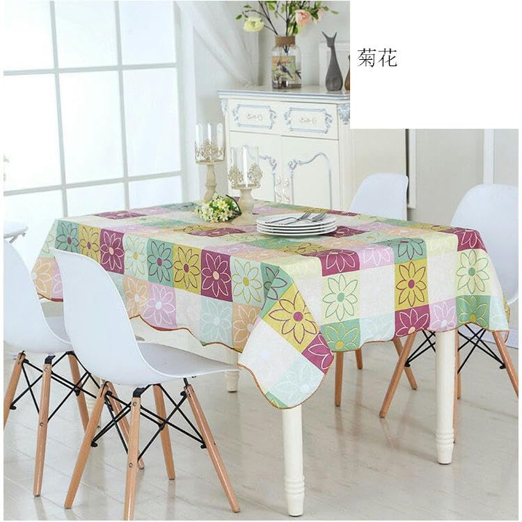 Nappe en PVC motif de fleurs rectangulaire fleurie 150/180cm