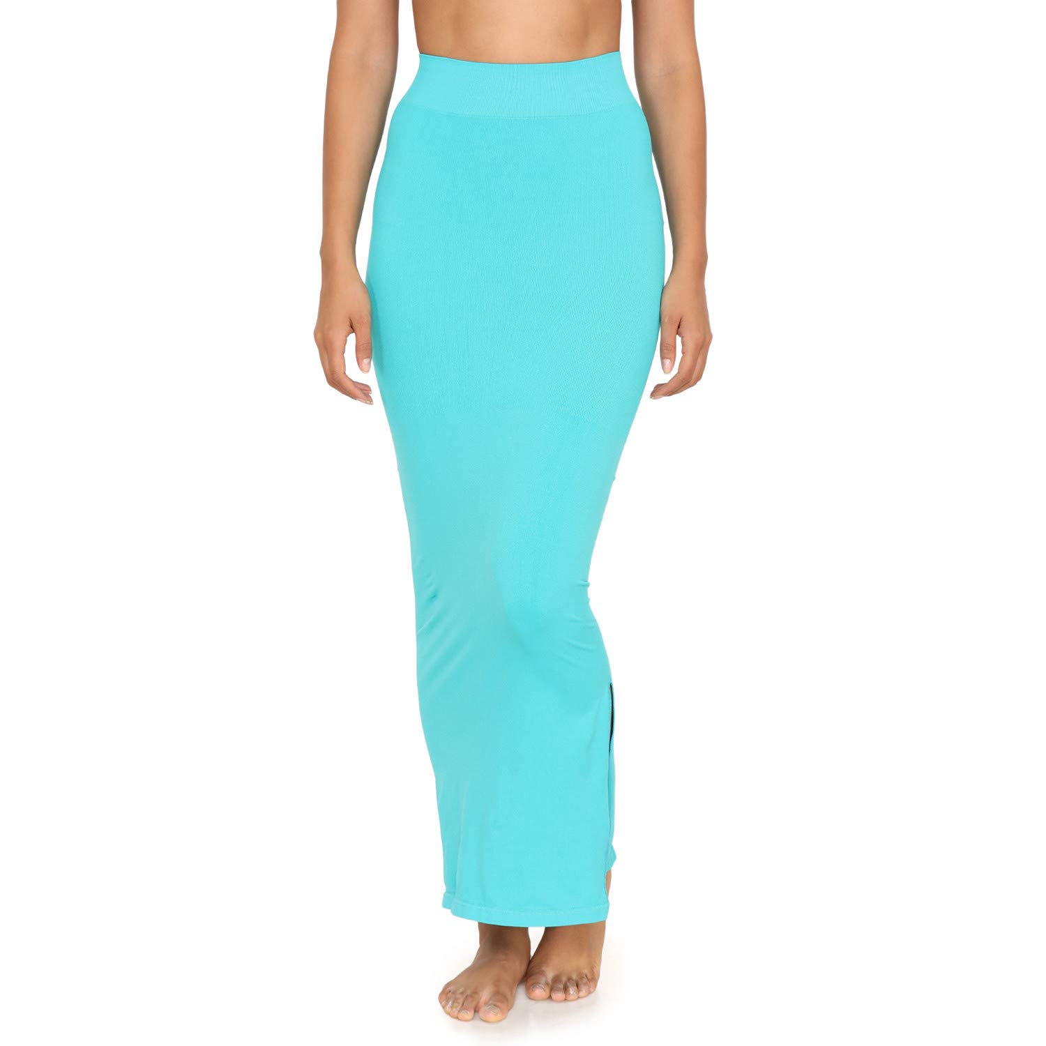 zivame Medium Control Mermaid Saree Shapewear ™-Turquoise Blue-picture-22