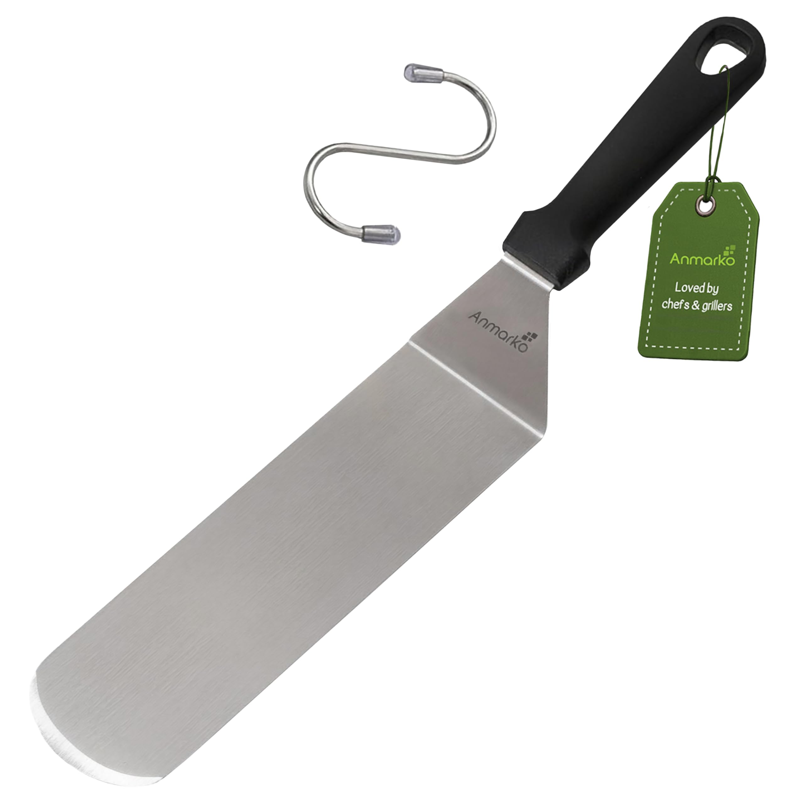 Anmarko Stainless Steel Spatula with Plastic Handle, Pancake Flipper, Kitchen Cooking Tool — image 1