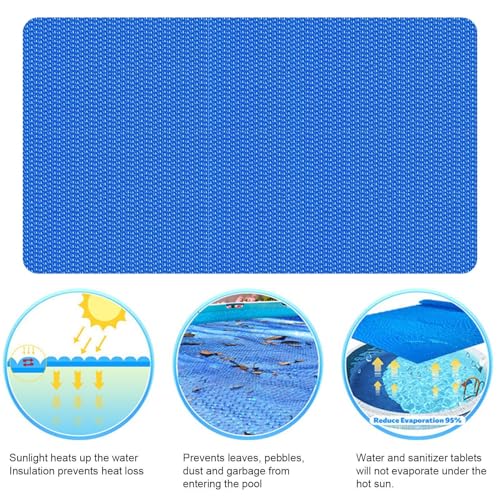 Film isolant de piscine anti-UV et bâche chauffante de sécurité pour grand étang
