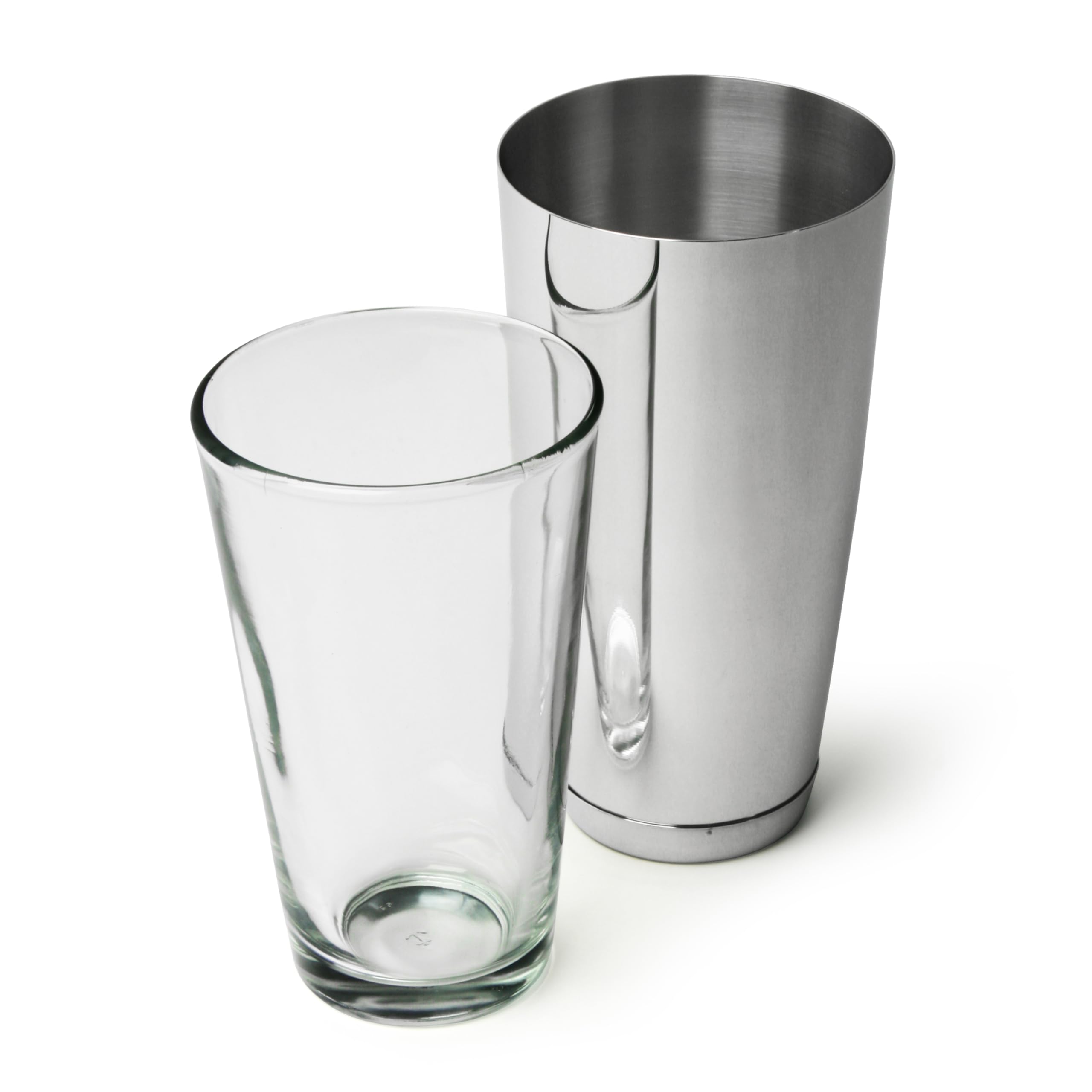 bar@drinkstuff Boston Cocktail Shaker Set - Professional Quality Stainless Steel & Glass Cocktail Mixer - 800ml Tin & 450ml Glass - Used in Bars, Pubs & Restaurants Nationwide - UK Barware Brand