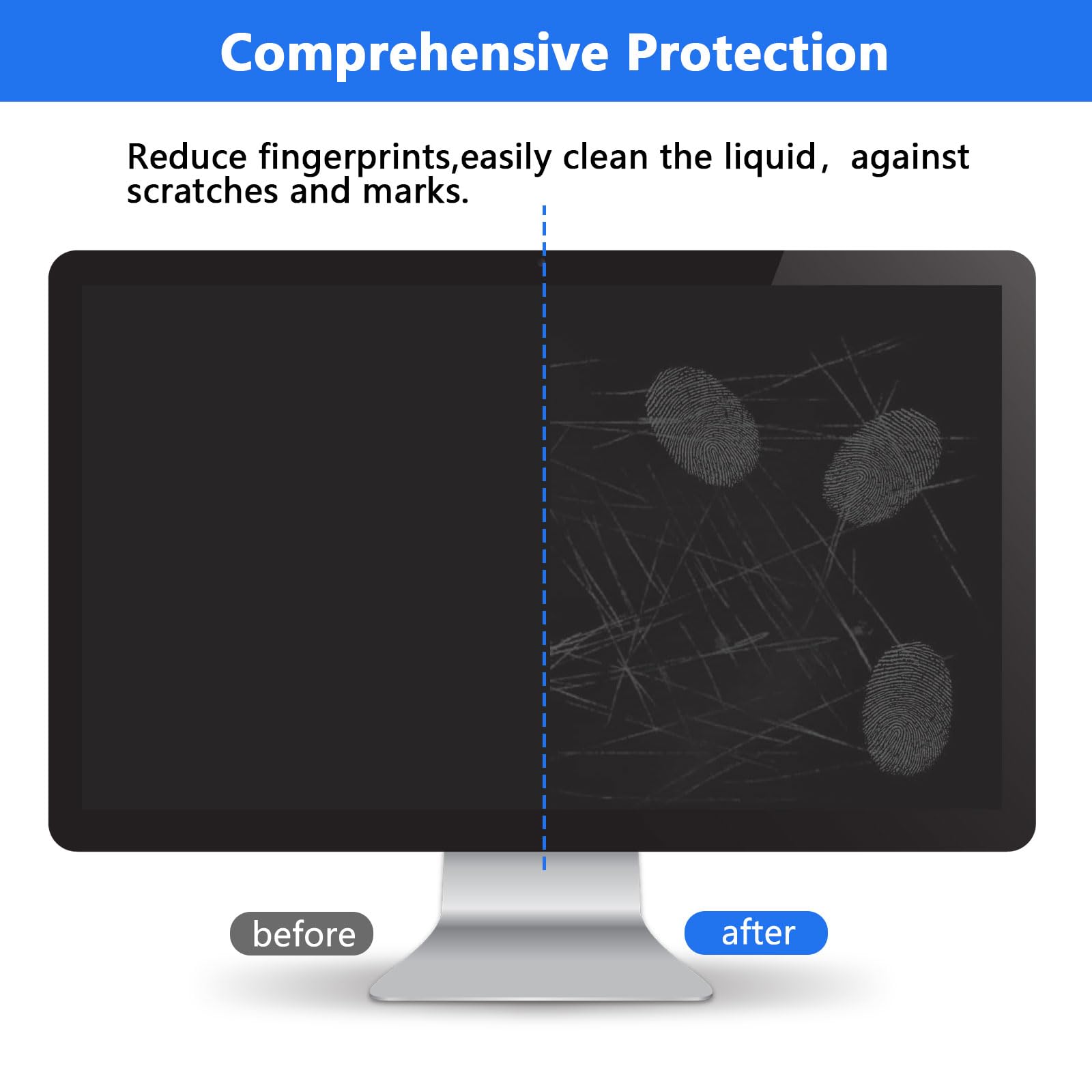 Filtro per Schermo Privacy antiriflesso da 35 Pollici per Monitor di Computer Rapporto d'aspetto 21:9, Protezione delle Informazioni riservate del Computer