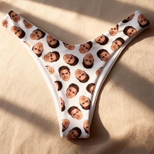 Miniatura 2 de Custom photo bikini thong Personalized Thong bikini With Your Words, Bikini personalizado con tu foto o texto (L)