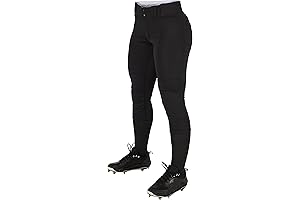 Nike Women's Standard Low-Rise Softball Pants in Classic Black