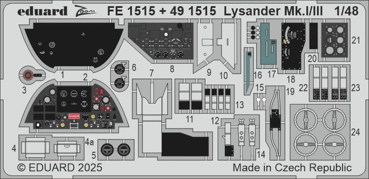 EDUARD BIG49452 BIG Ed LYSANDER MK.I/III (for AIRFIX KIT) 1/48