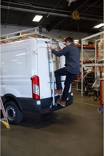 Miniatura 7 de Prime Design AAL - Escalera de acceso con gancho para puerta de camioneta trasera (sin taladrar) (compatible con Mercedes Sprinter 2007 y más