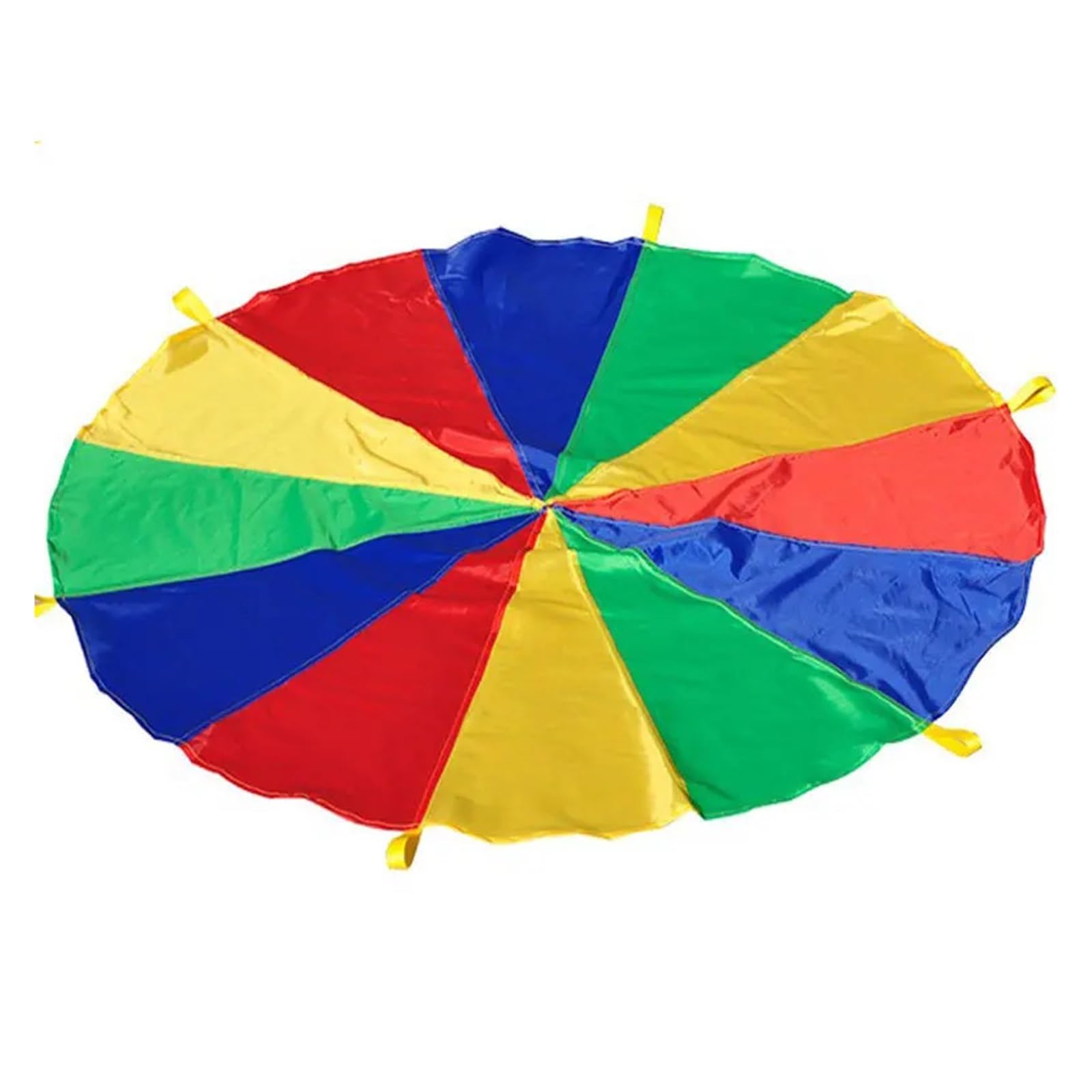 Bunt Fallschirm 2-6M Durchmesser Outdoor Camping Regenbogen Regenschirm Fallschirm Spielzeug Jump-Sack Interaktives Teamwork Spiel Spielzeug for Geschenk(6M(23-30 Person))