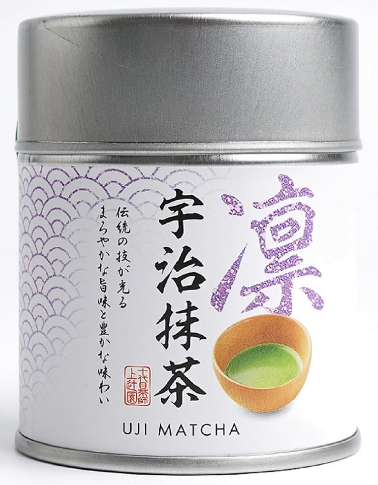 Amazon.co.jp: 上辻園 宇治抹茶 凛 缶入 30g : 食品・飲料・お酒
