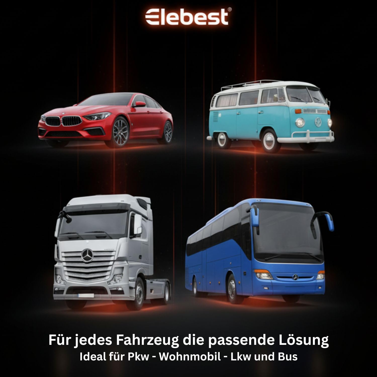 Elebest City 90 TMC Navigationsgerät – 9 Zoll GPS Navi 2026 mit TMC, POI, Blitzerwarner & Kartenupdate | LKW, PKW & Wohnmobil Navigation