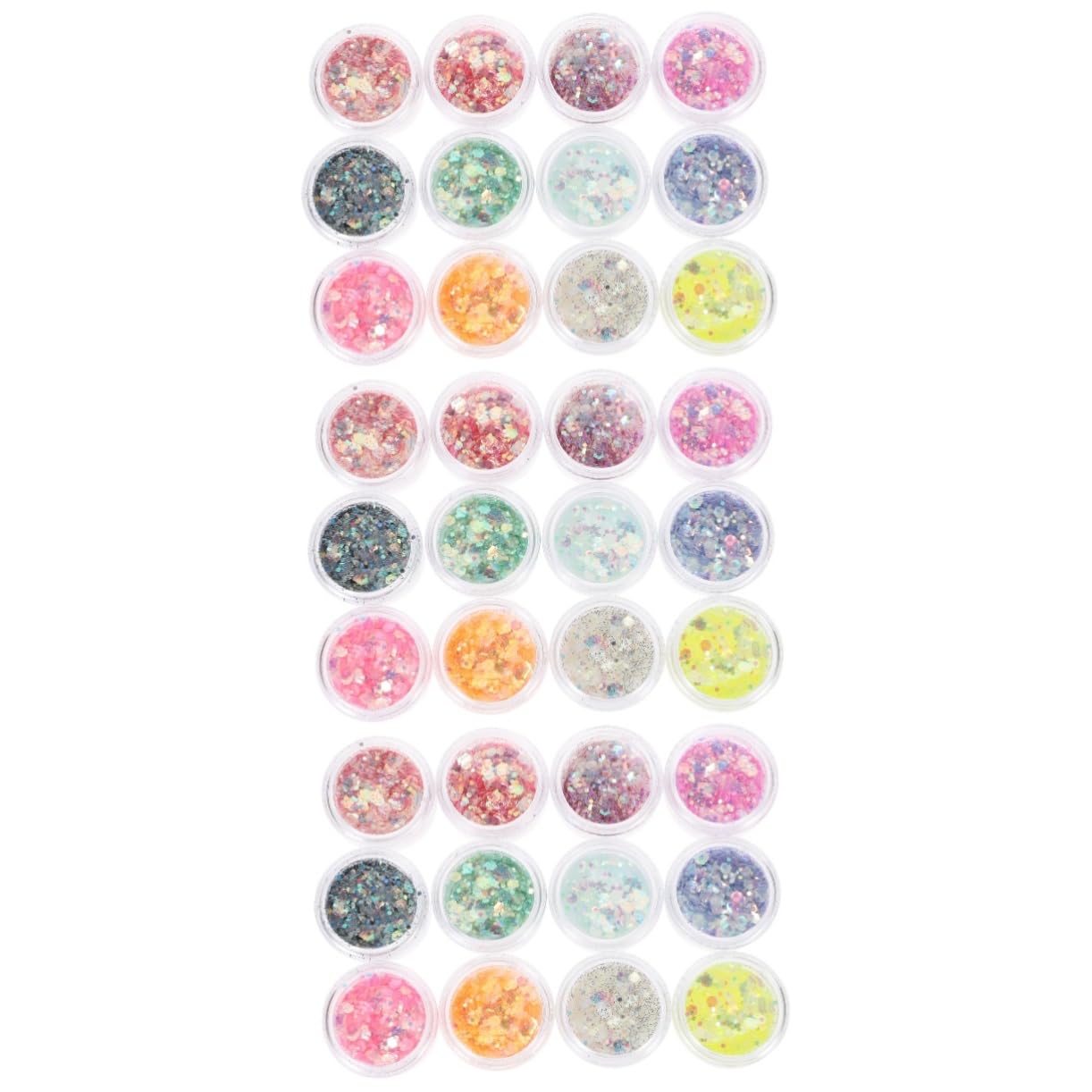 POPETPOP 3 Set Di Glitter Per Trucco Alla Moda Per Festival Viso Unghie Glitter Paillettes Glitter Per Corpo Per Feste E *3