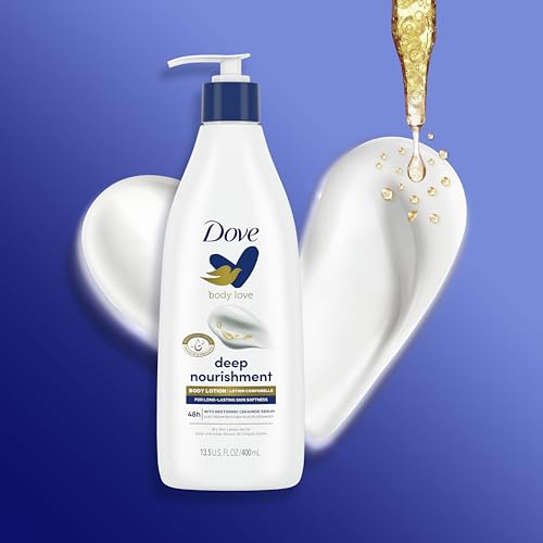 Dove Body Love Moisturizing Body Lotion Intense Care Pack of 3 for Rough or Dry Skin Softens and Smoothes 13.5oz