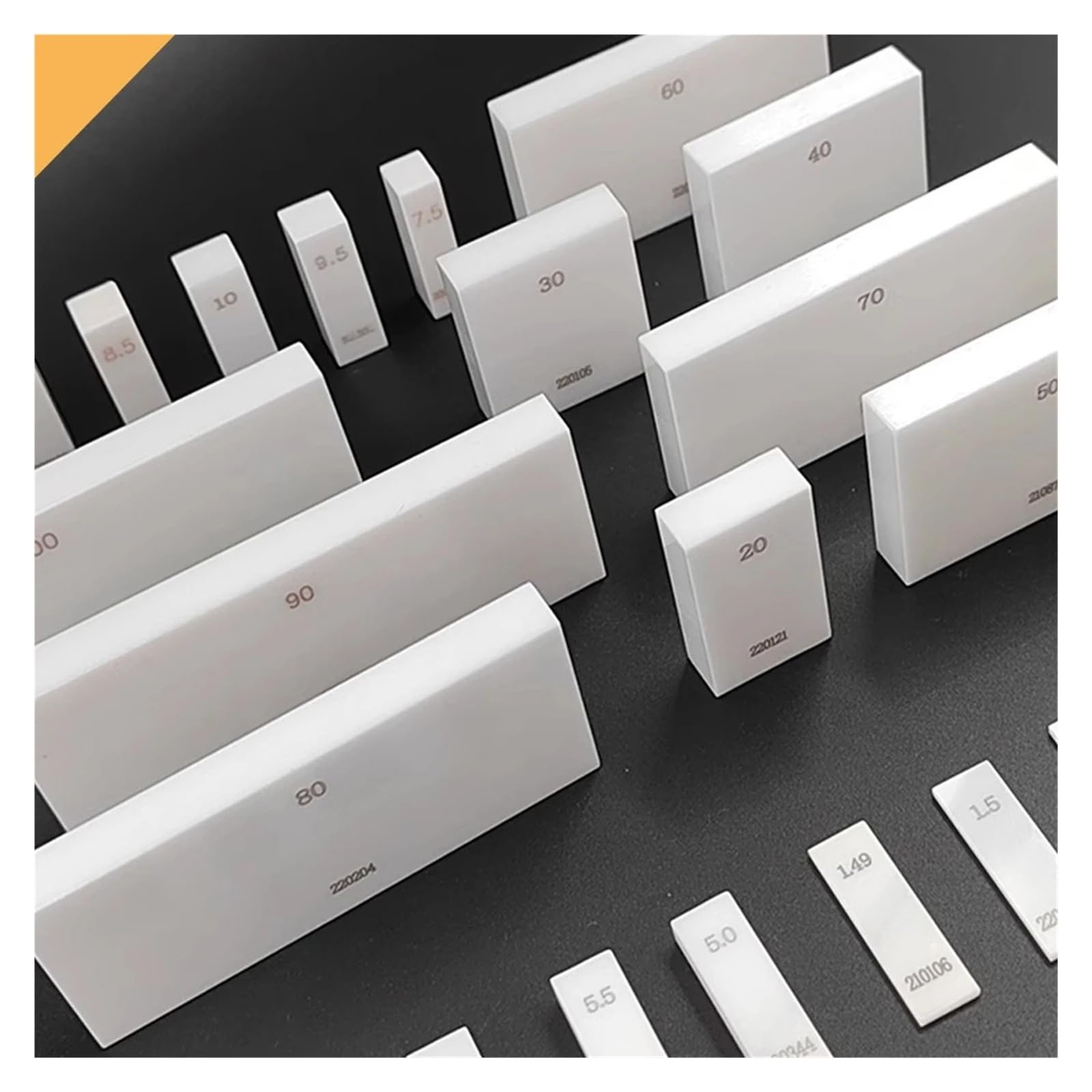 1PC 0.5MM-300MM precyzyjny ceramiczny blok pomiarowy suwmiarka kalibracja i narzędzia pomiarowe dokładność mechanik frezowanie Precyzyjny pomiar(200MM)