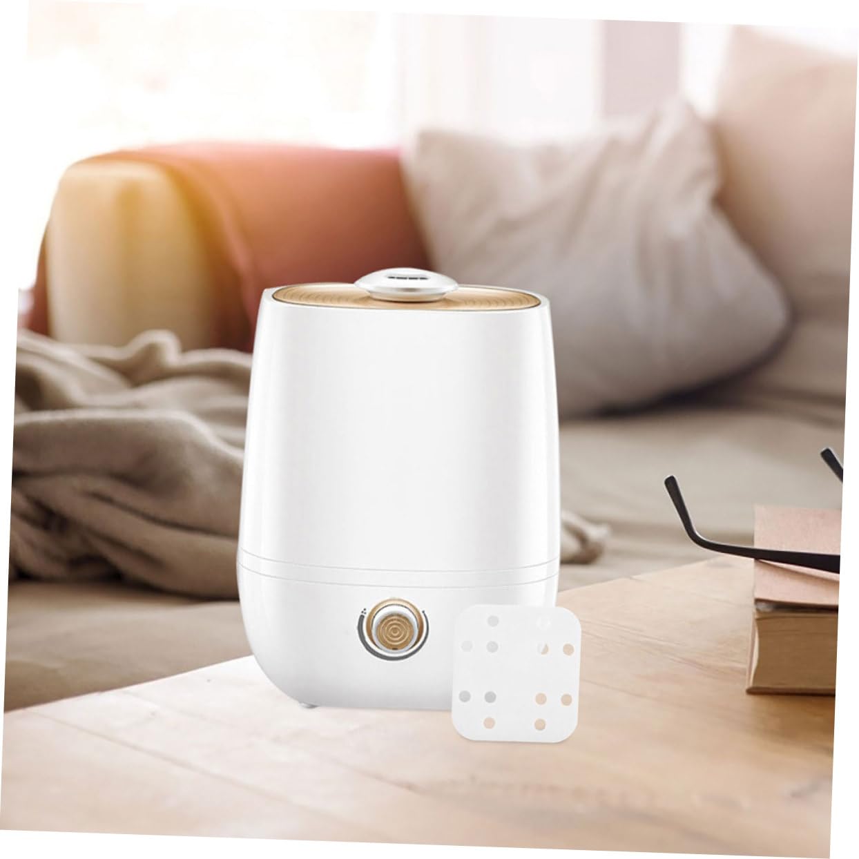 64 Almohadillas Minerales de Repuesto para Humidificador Blanco | Tela No Tejida, Absorción Mineral y Aroma, Uso en Hogar y Oficina, Mantenimiento Sencillo, 64 Piezas