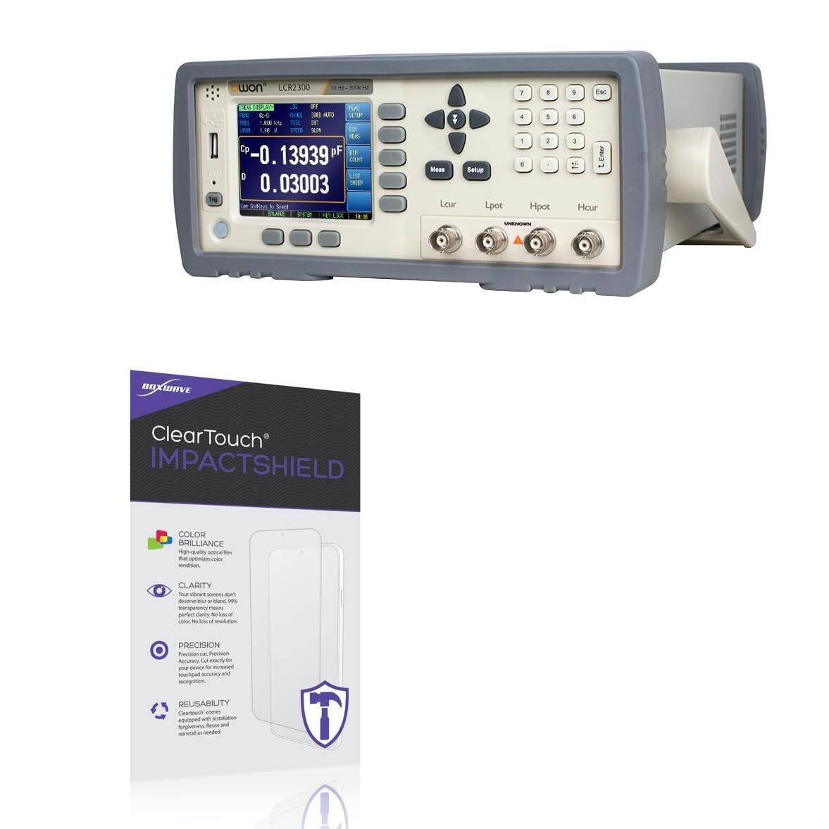 BoxWave Screen Protector Compatible with Owon LCR2100 - ClearTouch ImpactShield (2-Pack), Impenetrable Screen Protector Flexible Film