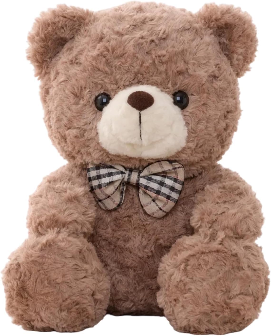 KYEDGC Teddy Bear, Small Size Brown Teddy with Bow Tie, Soft Plush Companion for Valentine's Day Gifts and Showers, Cuddly Stuffed Animal for Emotional Comfort