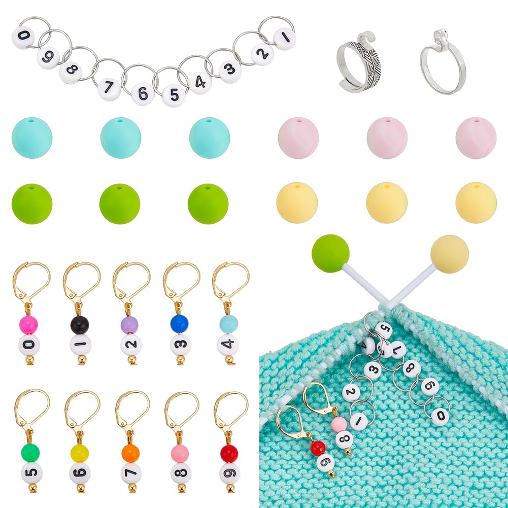 Qiilu Ensemble D'aiguilles à Tricoter En Bois Aiguilles à Tricoter 36