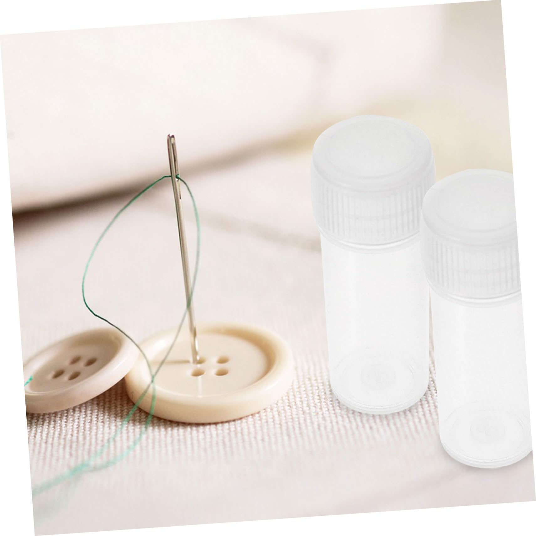 ARTIBETTER 2sets 50pcs Vial Storage Container Refillable Bottles for Small Parts Beads Needles Jewelry Pills Durable Leak Test Tubes for Safe Organization 50pcs*2
