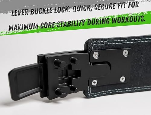 Miniatura 8 de Harcos Cinturón de levantamiento de pesas de cuero de grano completo de 0.512 in para hombres y mujeres, cinturón de gimnasio de primera calidad