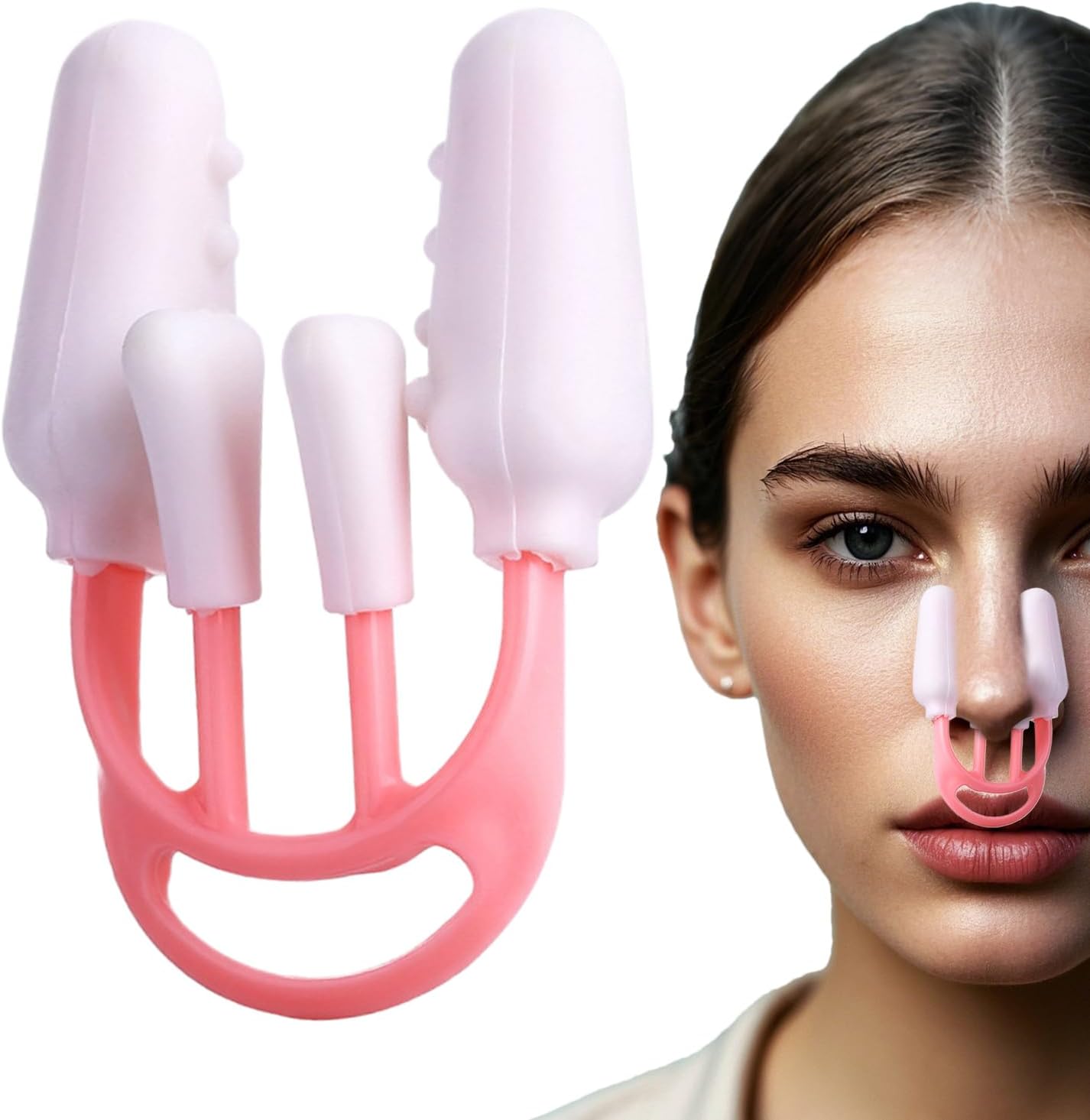 Nose Shaper, Nose Shrinker Corrector – Silicone Beauty Accessories for Daily Use, Makeup Application, Breathing Improvement